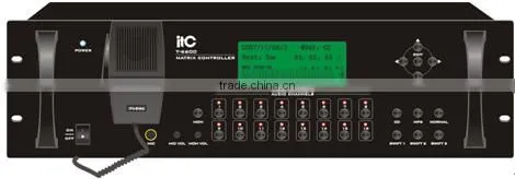 ITC T-6600 8*16 Matrix Internal MP3 Player Programmable School Broadcasting System