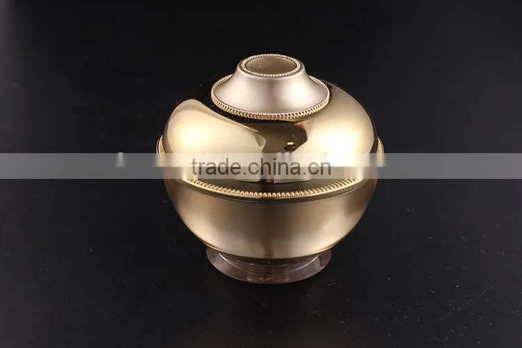 RISEPACK acrylic golden cosmetic bottles