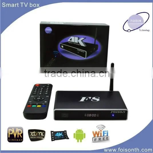 Ultra HD Chipset AMlogic S812 3d ott tv box F8 with 4.0 bluetooth