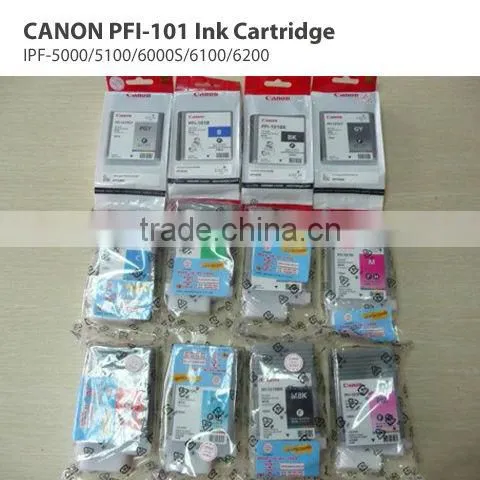PF-5000/5100/6000S/6100/6200 Format Plotter Printer Use Original CANON PFI-101 Ink Cartridge I