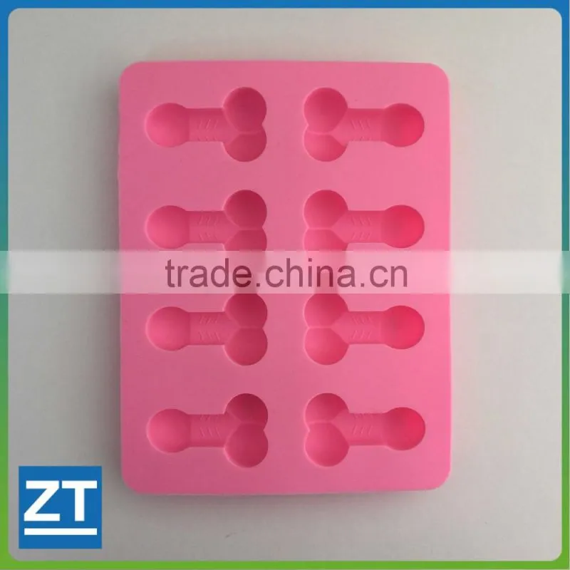 8 Frames Funny Penis Ice Cube Silicone Mold