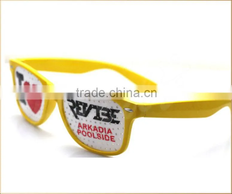 Custom pinhole glasses with ostiole lens