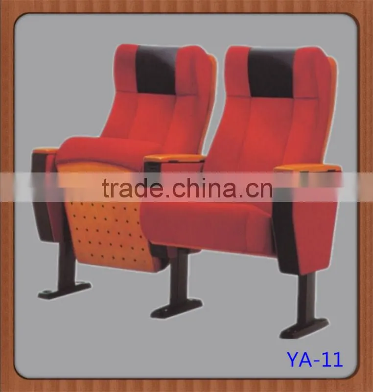 Popular cinema blue fabric auditorium seating