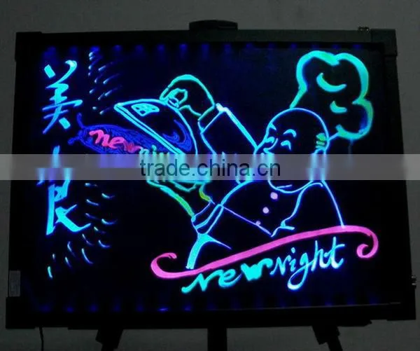 60x80cm rgb led make tempering glass writing board