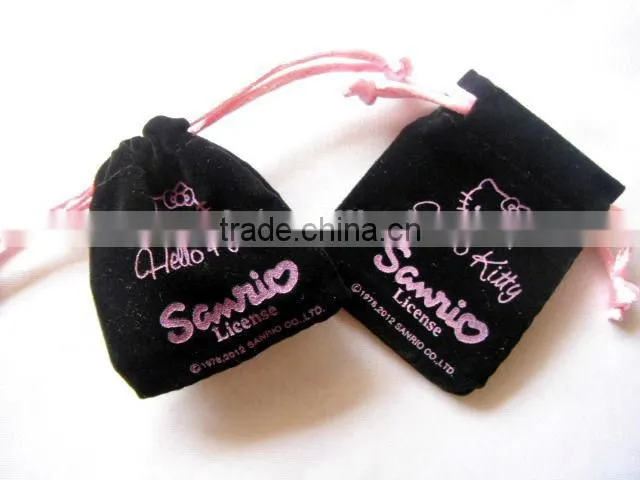 2014 new desgin velvet pouch for jewelry