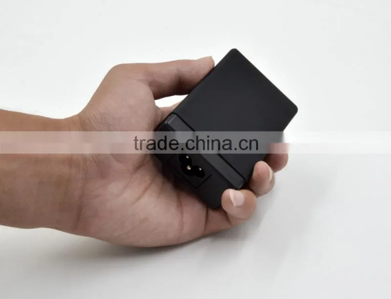UV Paint 5V4.1A 5 Port Multiple USB Intelligent Charger Multi Travel Power Adapter for USB-Charged Devices(Black)