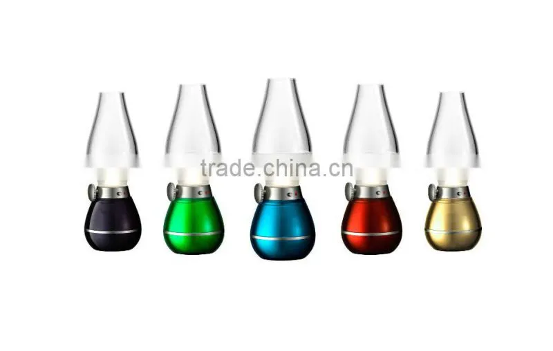 Colorful Wireless Blowing Control Kerosene Oil Desgin LED Lamp