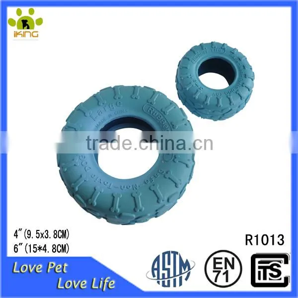 Rubber ring pet tug toy,tripod donut pet toys