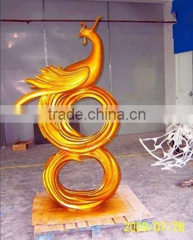 fiberglass statue golden color