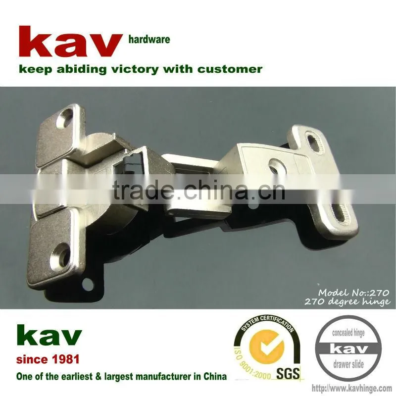 zinc alloy 270 degree wide angle normal door hinge