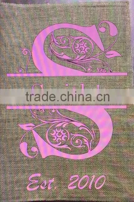 American style garden flag fabric cheap custom monogrammed flags