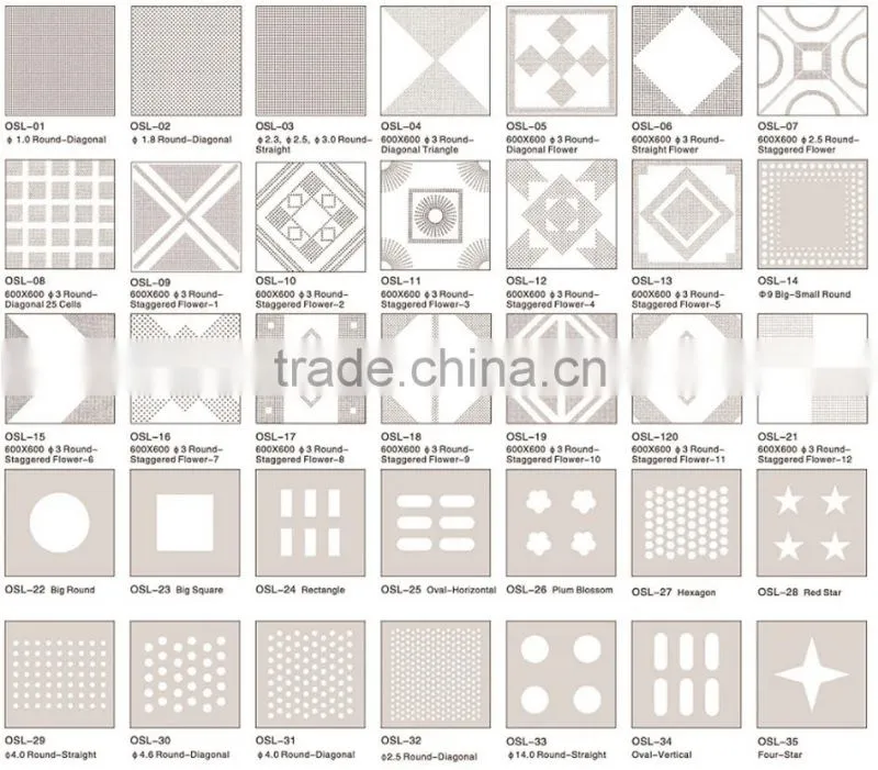 Superior Quality E - shaped Aluminum Metal Square Ceiling Tiles Decoration
