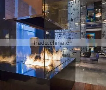 bio ethanol stainless steel fireplace