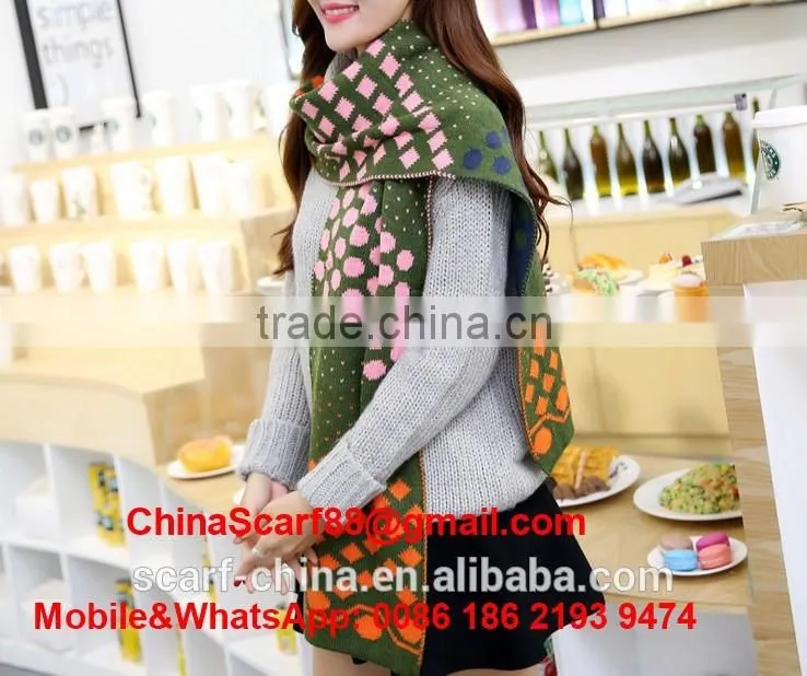 Wholesale dot wool scarf