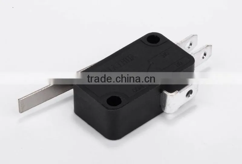 3 pin black micro switch with hilt apply for electrical appliance