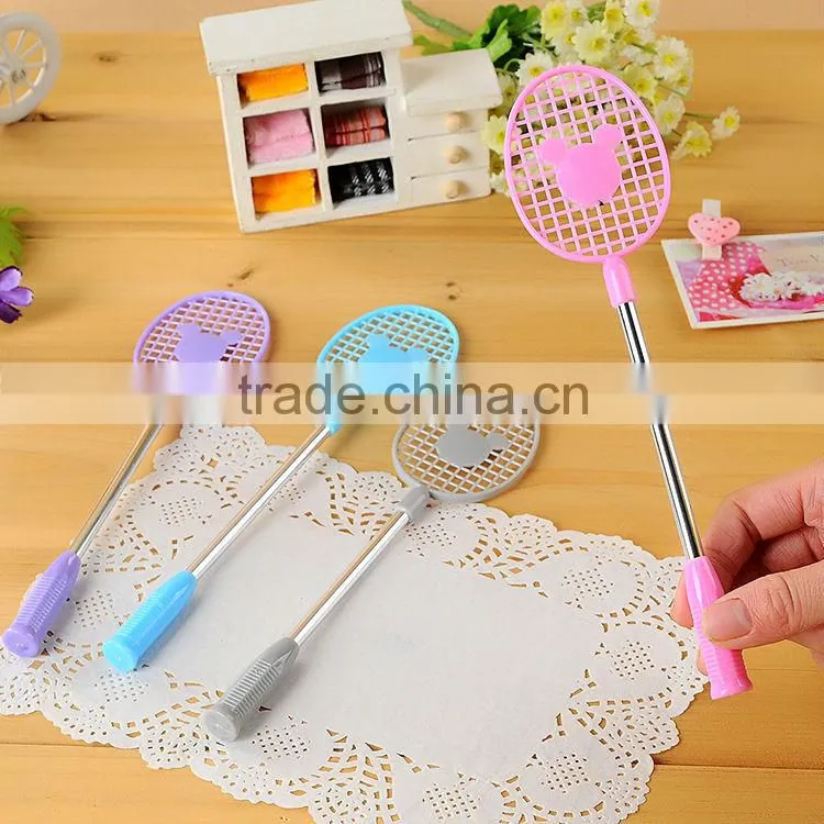 Stock wholesale cheap Badminton racket shape pen advertisement sample