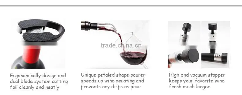 Factory directly sale superb quality wine gift boxed gift set