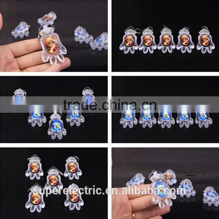 Factory direct supply led dog paw pendant eco-friendly dog pendant for pets