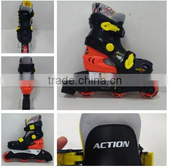 Foshan Cheap Children Roller Skates for Kids Classical Flashing Roller Inline Skates for Children 4-12 Years Old