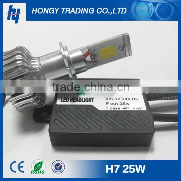 50w 3600 lumen h7 led headlight