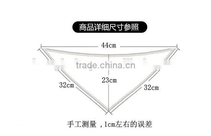Wholesale Cotton Plush Triangle Baby Bib / Plush 100% Cotton Triangle Baby Bibs