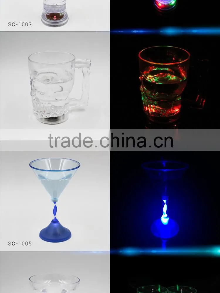 Popular LED flashing wine cup, LED glowing beer/drink cup for party