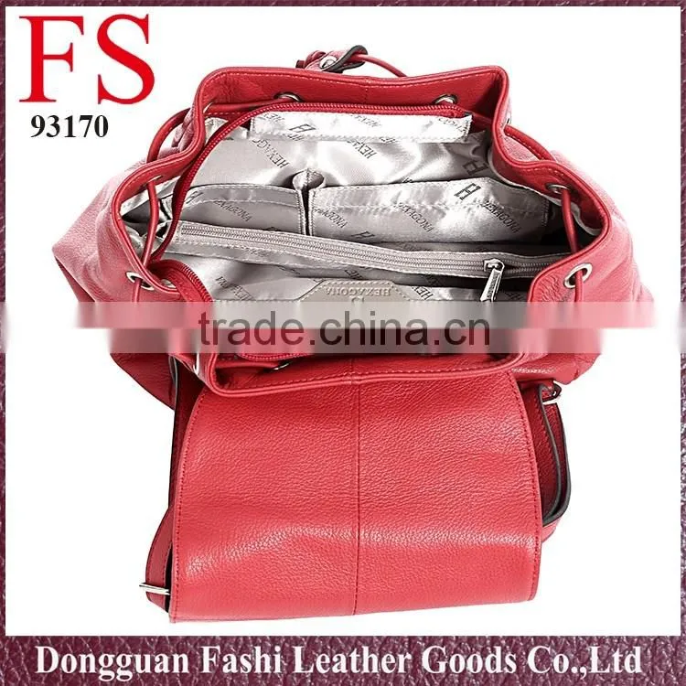 2016 newest cheap big lady leather backpacks