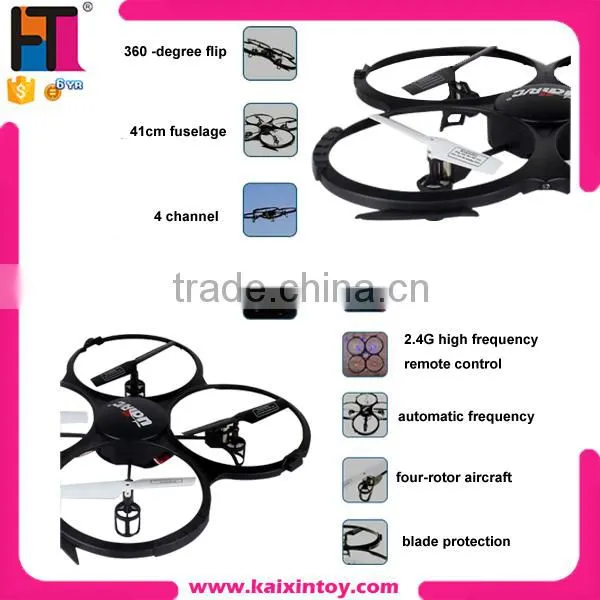 2.4G 4 channel remote control drone with gyroscope with camera