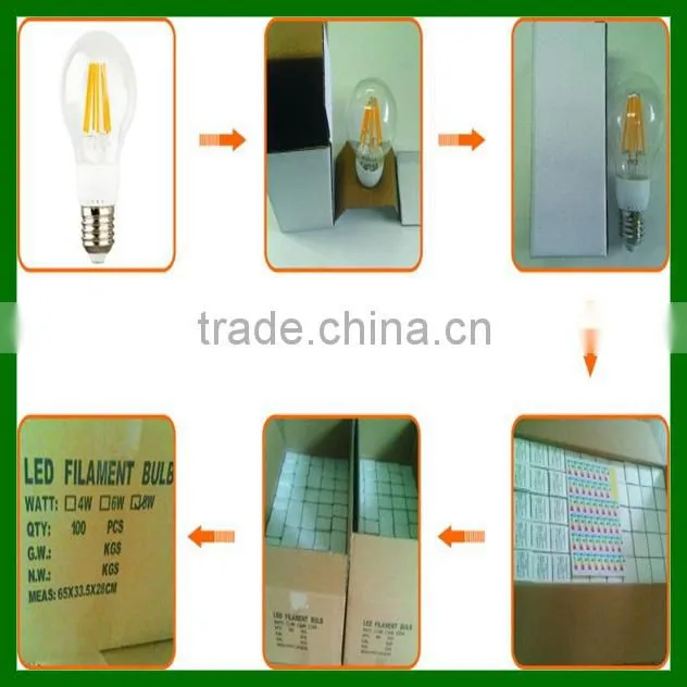 The latest high brightness 2W LED decorative filament lamp