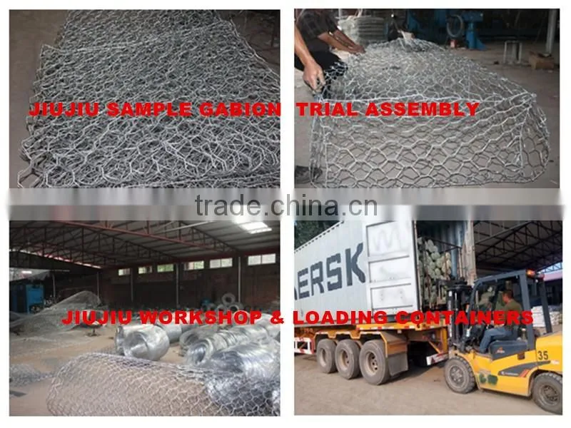 Anping Jiujiu hexagonal galvanized gabion box best prices
