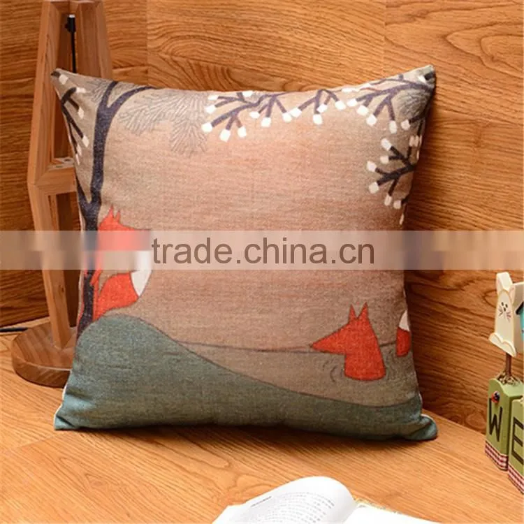 Printed Decorative Throw Pillow Covers Seat Cushion cover