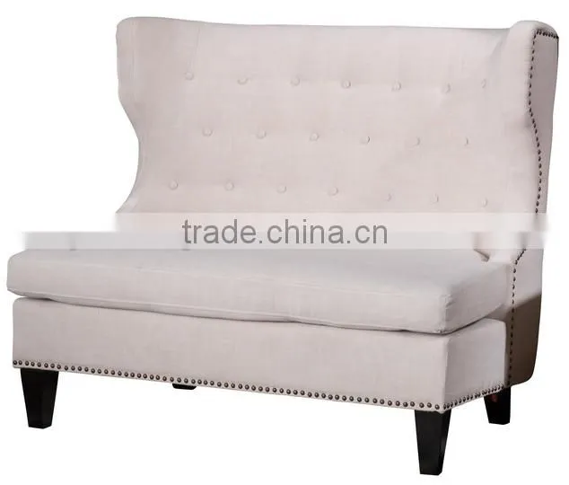 Leisure coffee and restaurant furniture fabric restaurant booth YK70126