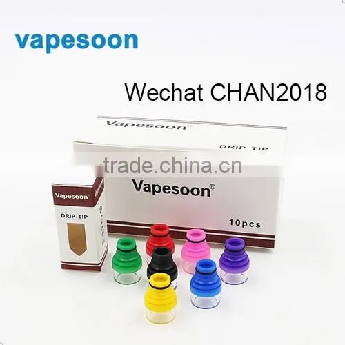 E cigarette 510 glass drip tip wholesale Acrylic and POM inhaler ADA-DT004