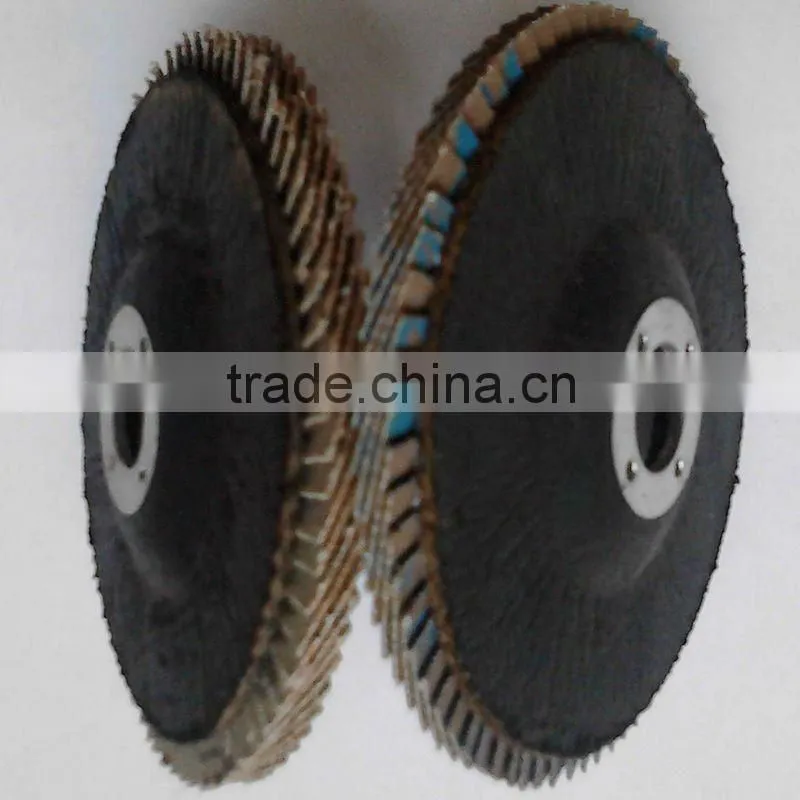 depressed fiberglass backing flap disc for inox