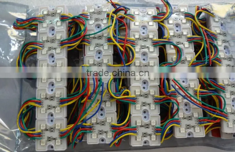 promotion!!! 20pcs/stand 5050 SMD LED RGB module,DC12V input,with plastic case