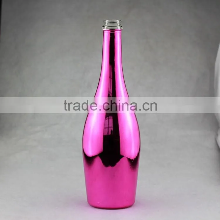 custom made boston bottles wholesale electroplating bottles black gloss bottle