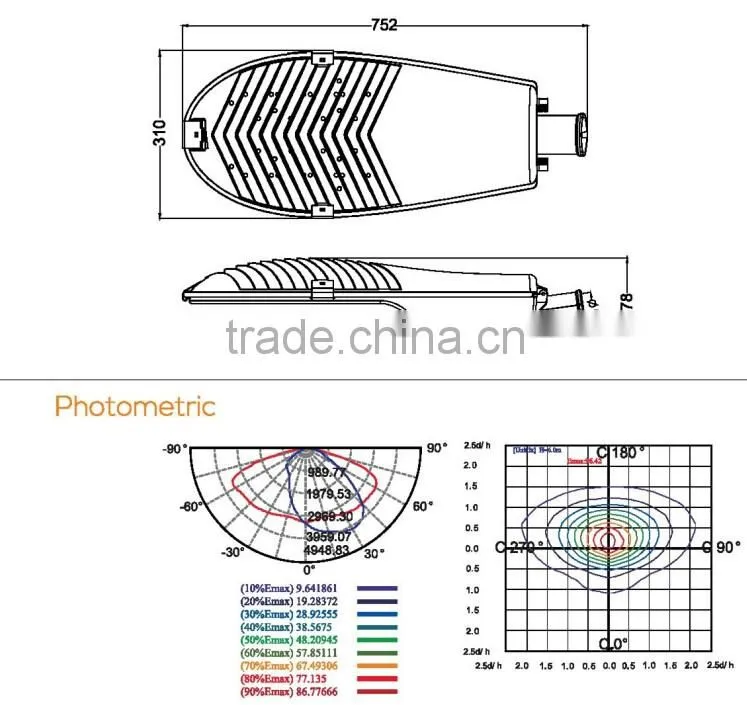 ZY-6019-100W/120W Aluminum High quality excellent 100W/120W LED Street Light