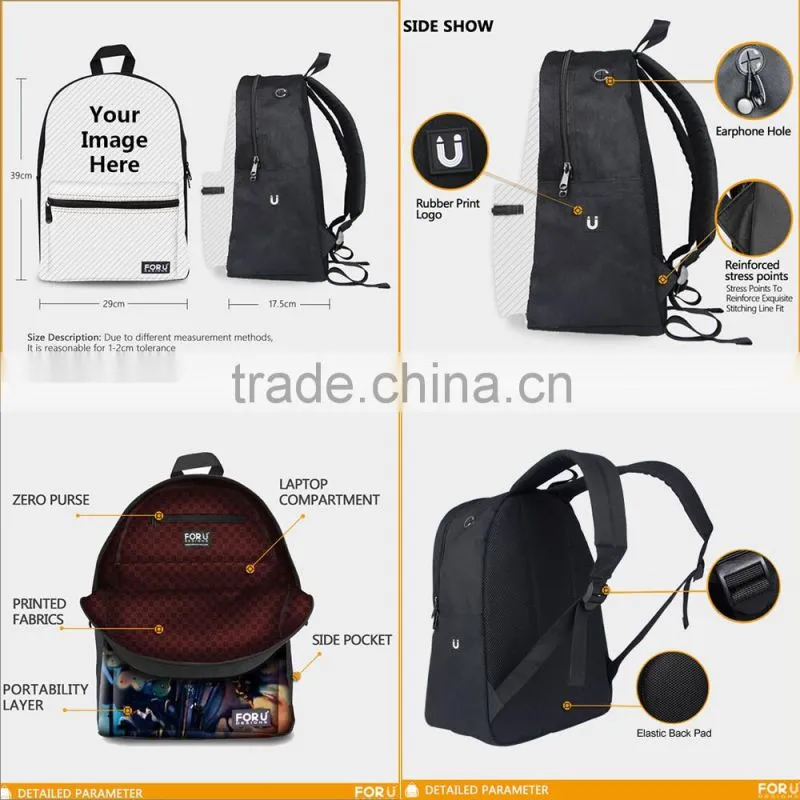 Dicerorhinus Printing Animal Backpack,High School Backpack,Hot Style Backpack