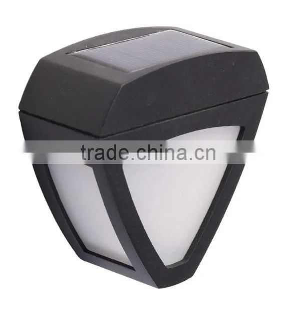 2 LED solar wall light wall mounted outdoor solar lights