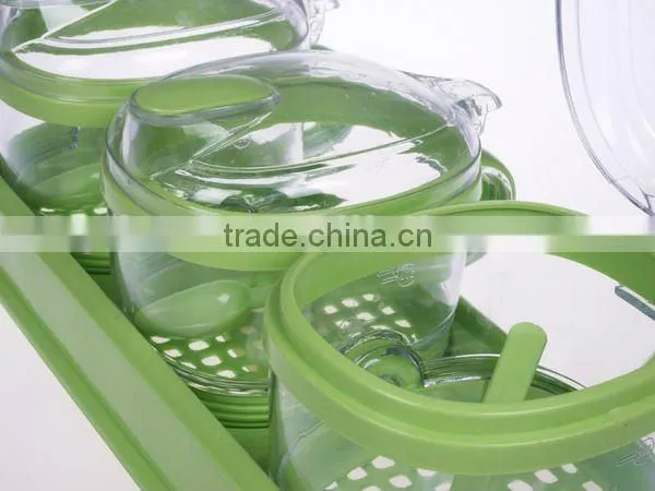 A085 new kitchen utensil plastic spice jar set fot sugar salt (3 box)