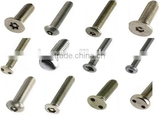 machine screw and cross recessed pan head bolt