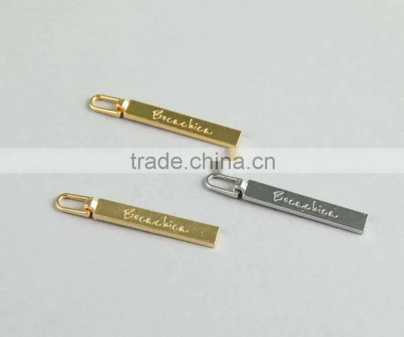 Handbags/Luggage/Jackets/Coats Zipper Puller Silder Head Gold Colour Metal Zipper Pulls