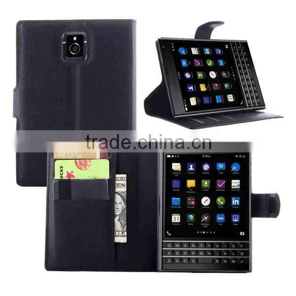 2015 Hot Selling Slim Wallet Phone Case For Blackberry Passport Q30