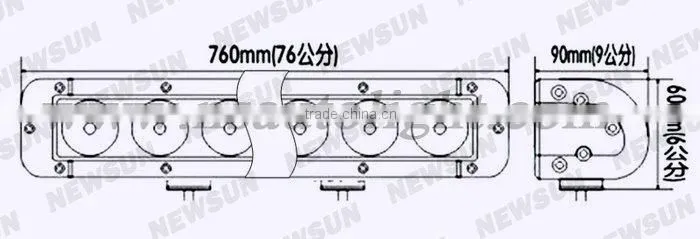 Super Bright! 10w c ree led light bar 180w 29.3" Single Row LED Bar Light USA C ree LED chip