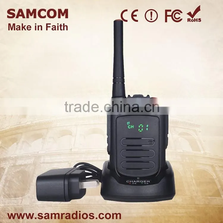 SAMCOM CP-120 Portable High Quality Shatterproof Hidden LED Lighting Vhf Walkie Talkie Digital Two Way Radio
