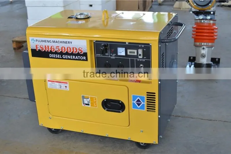 5 kva small diesel generator, silent type and open type
