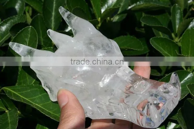 WONDERFUL Quartz Rock Crystal CARVED Dragon