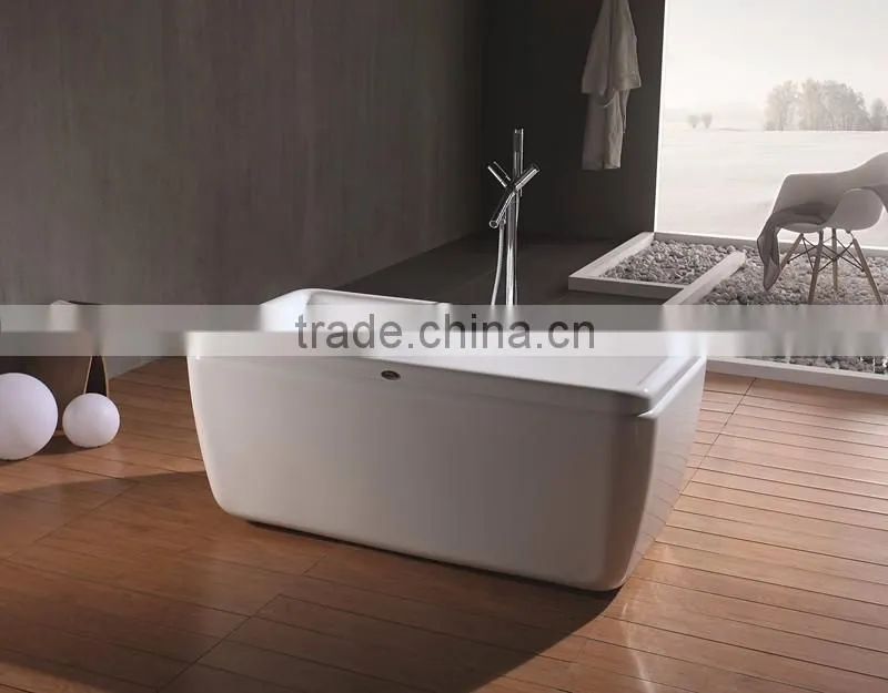 2016 Customized simple freestanding hotel bathtub