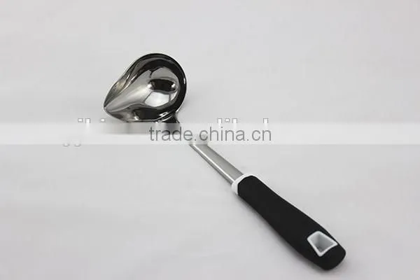 stainless steel gravy ladle with plastic handle