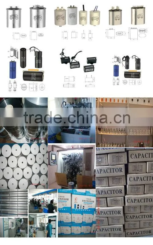 aluminum case round type cbb65 air condition 75uf capacitor